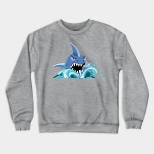Angry Shark Crewneck Sweatshirt